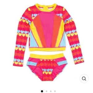 Girls Appaman rasher two piece swimsuit